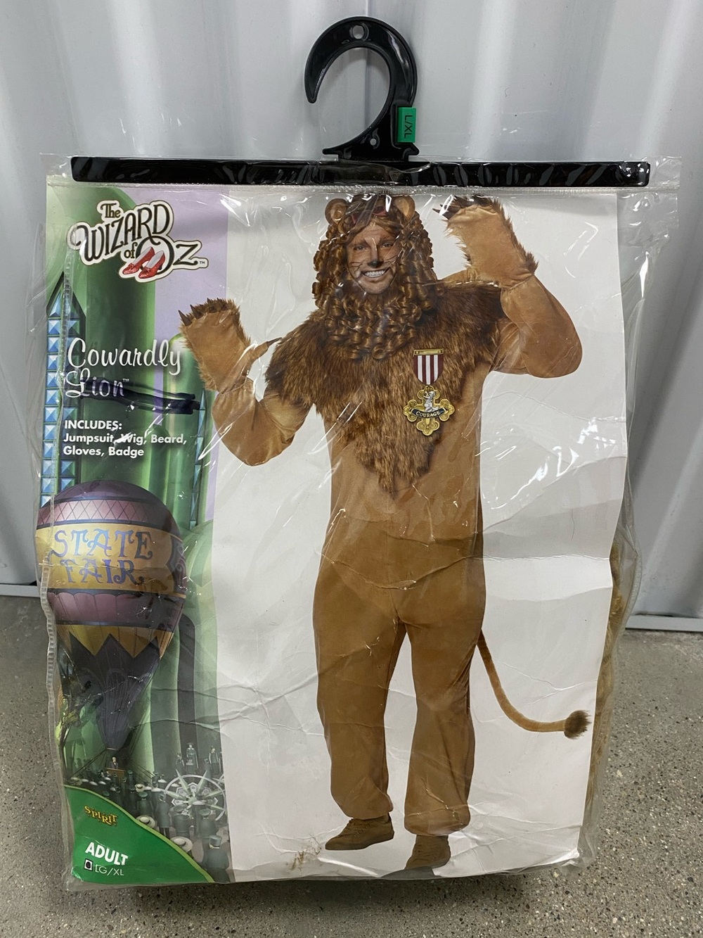 Men’s Spirit Wizard of Oz Cowardly Lion Costume - Brown size L/XL